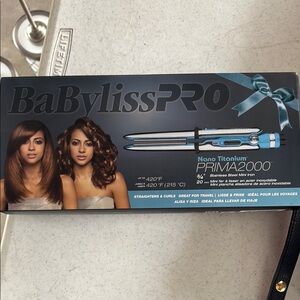 BaBylissPRO Nano Titanium Prima 2000 Hair Iron - Blue and Black